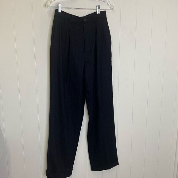 Vintage Ralph Ralph Lauren Women's 10 Cashmere Wool Blend Pants Trousers Blue - Picture 1 of 12